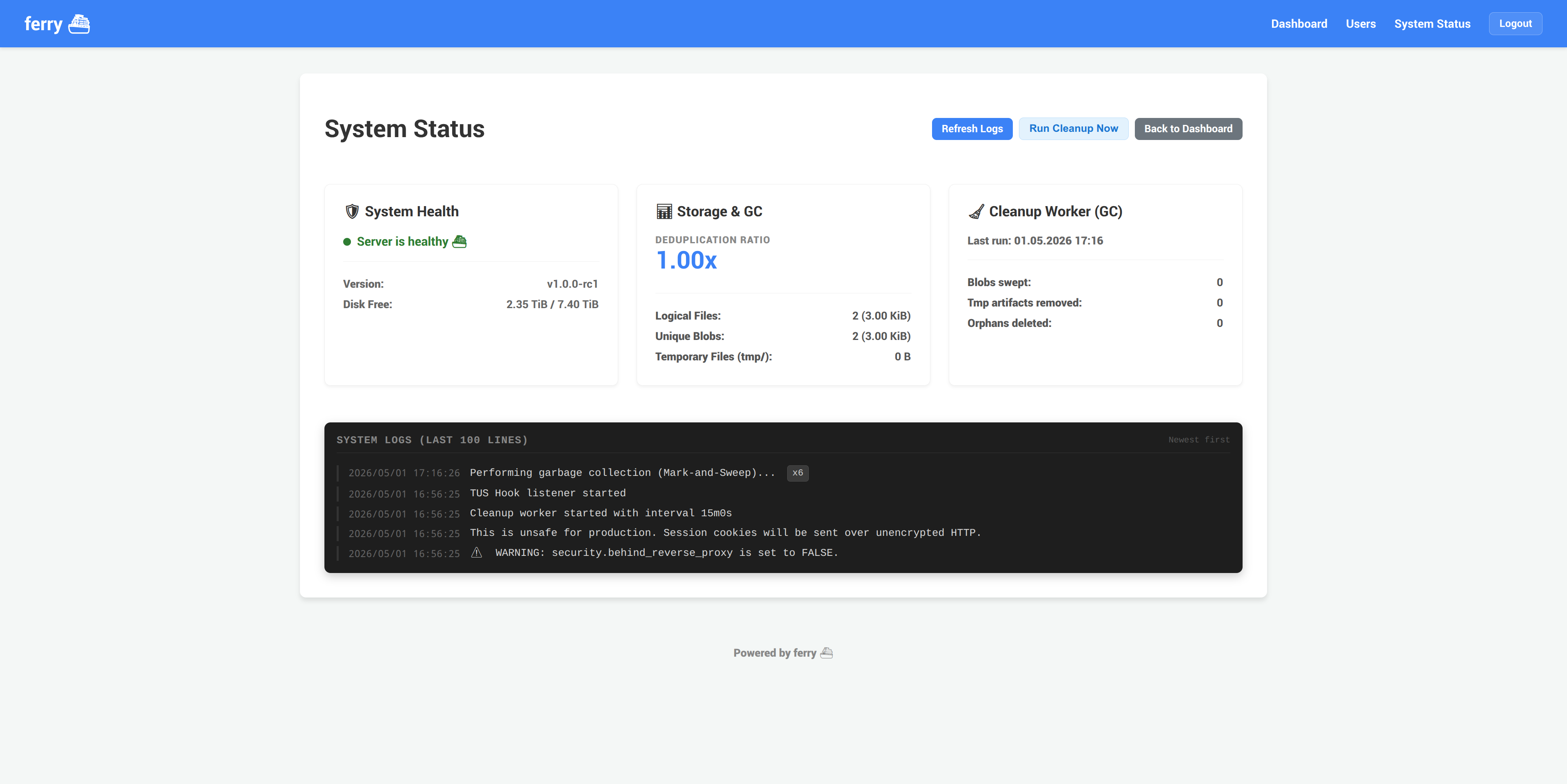 System Status
